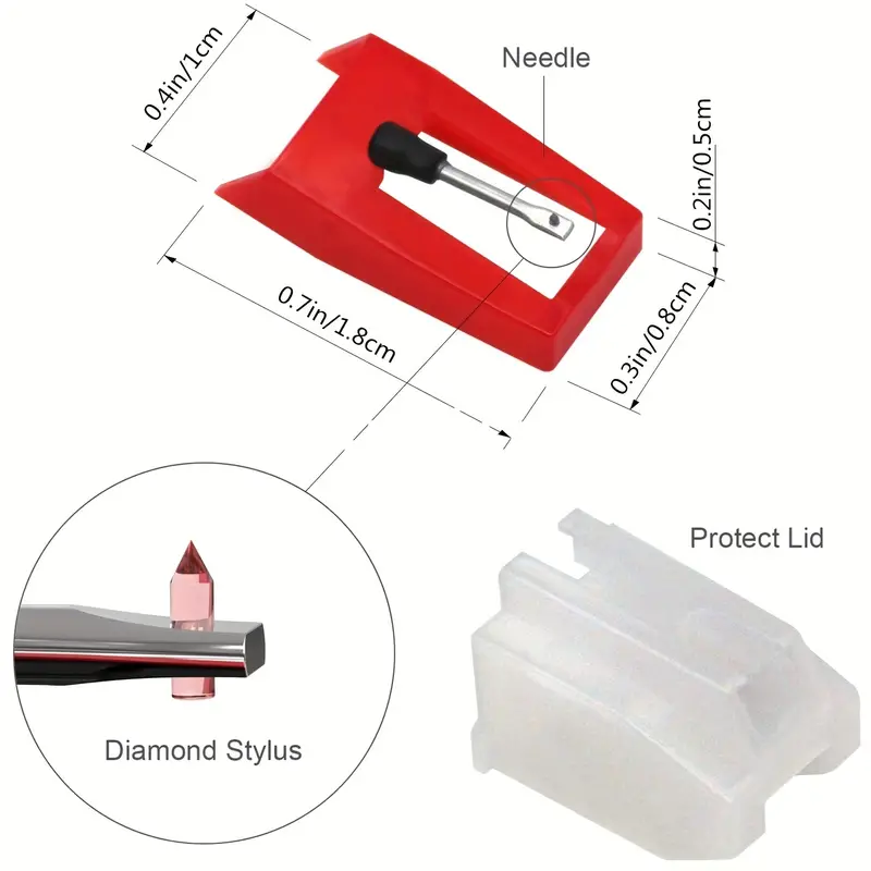 6PCS Record Player Needles rub - đánh giá và giá Record Player Needle