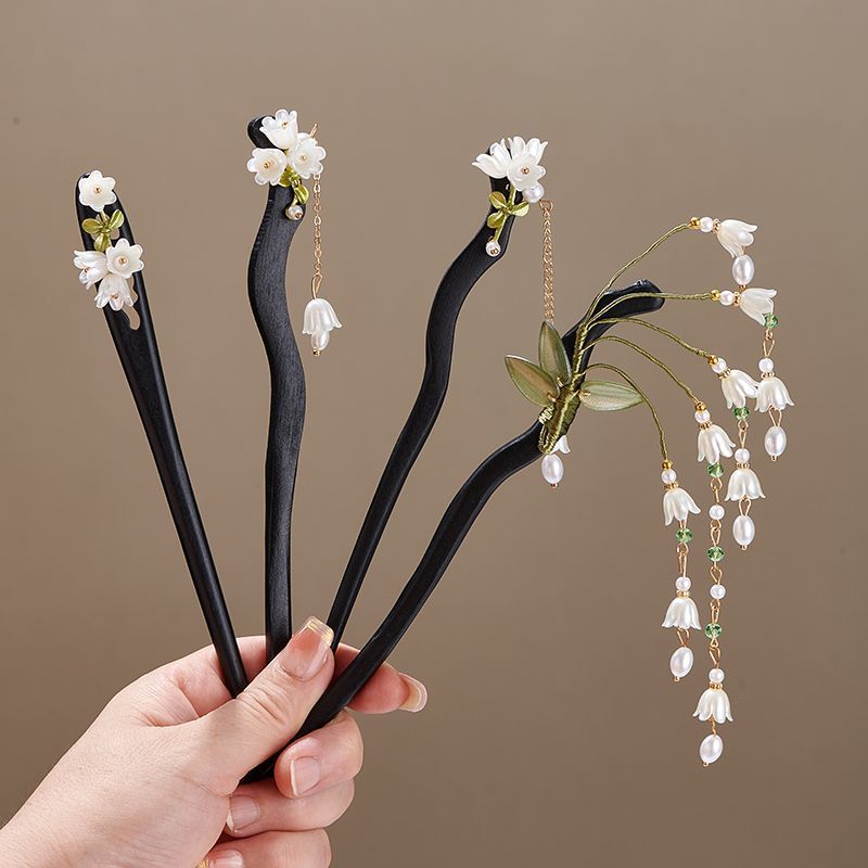 Wooden Flower Hairpin Vintage  - đánh giá và giá Vintage Jewelry Collection