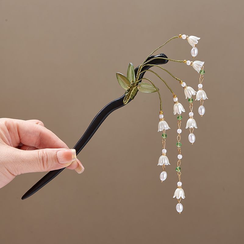 Wooden Flower Hairpin Vintage  - đánh giá và giá Vintage Jewelry Collection