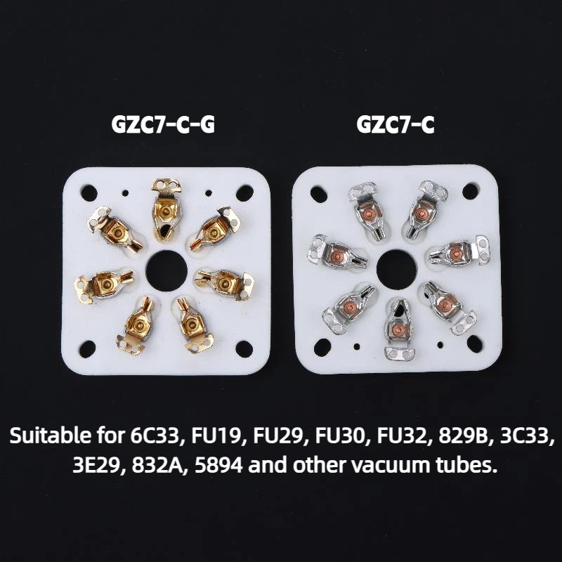 7Pin Ceramic Vacuum Tube Socke - đánh giá và giá Tube Amplifier Part