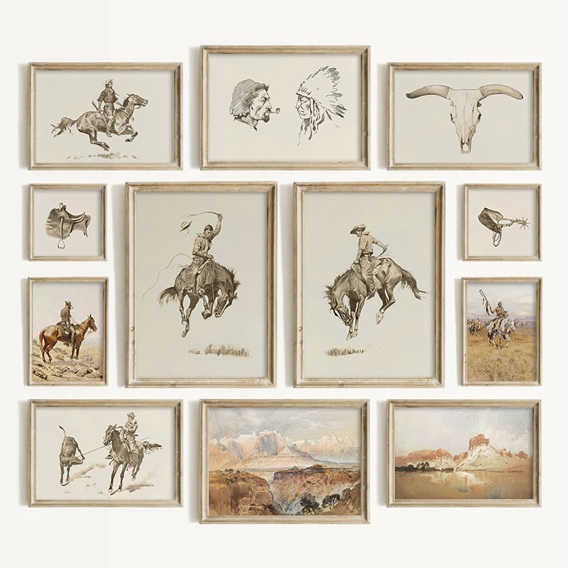 Southwestern Style Cowboy Wall - đánh giá và giá Vintage Things Collection