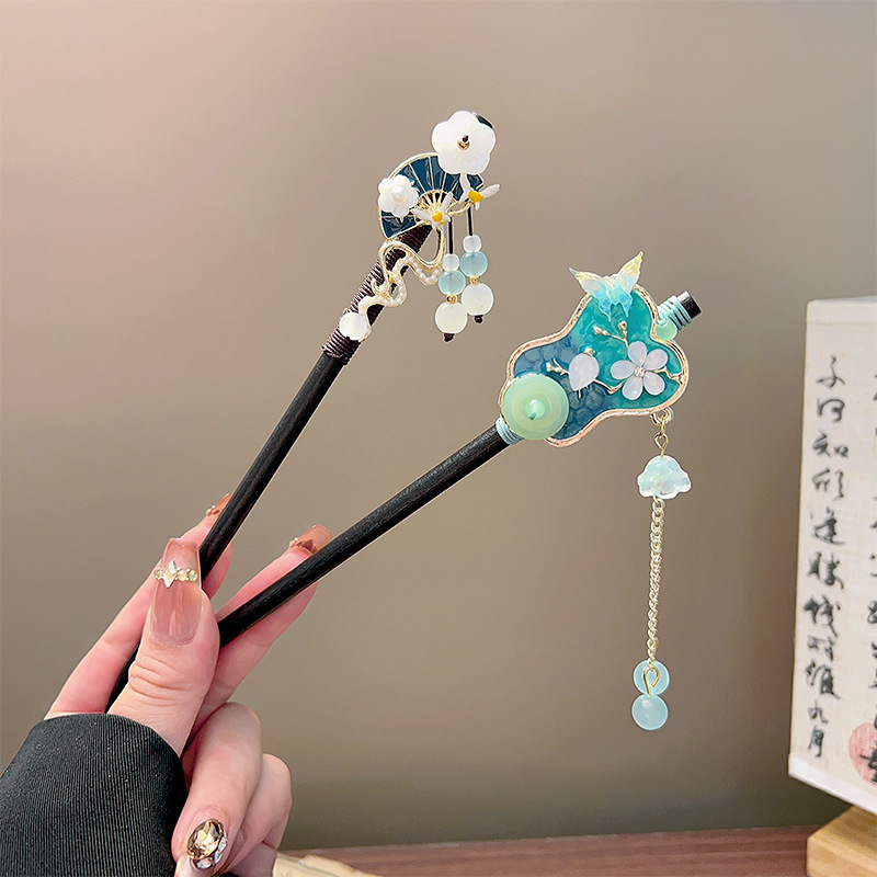 Classic Tassel Hair Stick Blac - đánh giá và giá Vintage Jewelry Collection