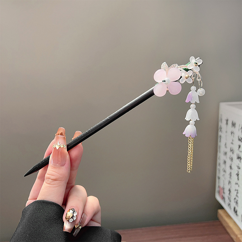Classic Tassel Hair Stick Blac - đánh giá và giá Vintage Jewelry Collection