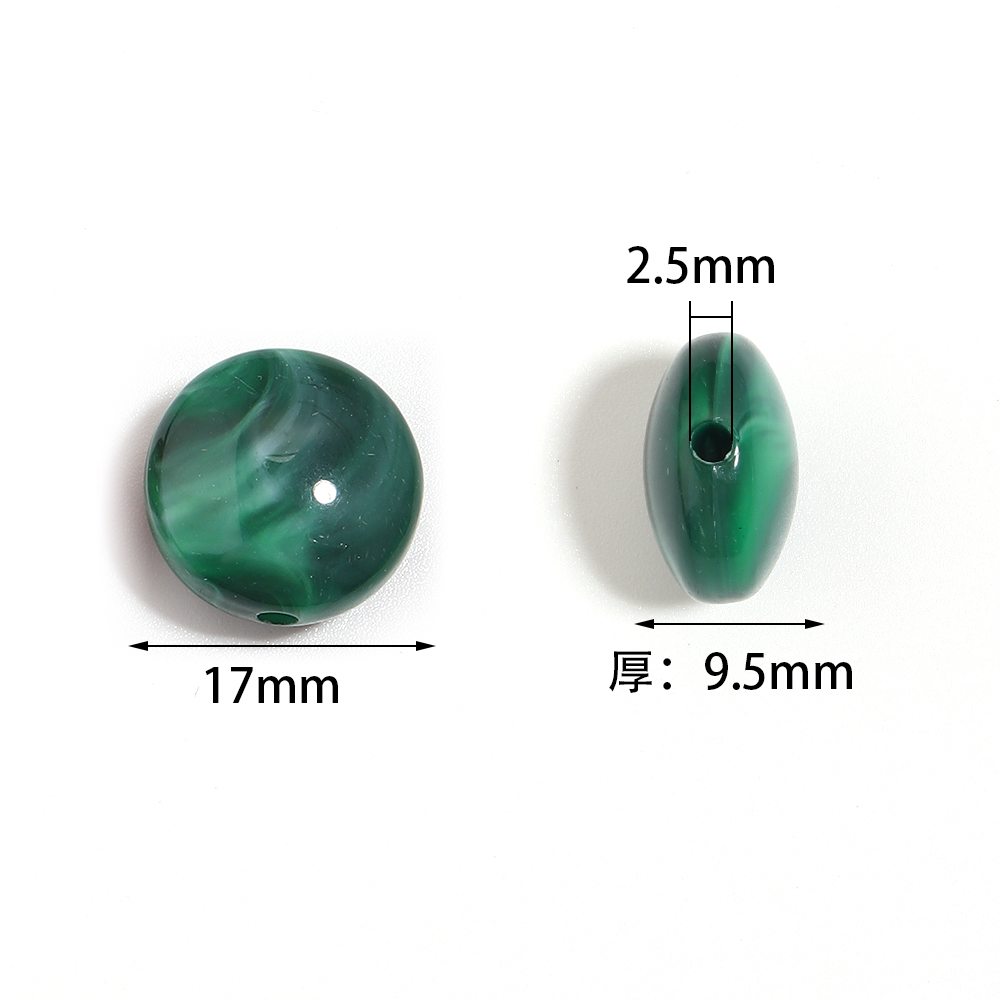 10pcs 17mm Flat Round Acrylic  - đánh giá và giá Vintage Jewelry Collection